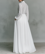 Alisa | Minimalist linen maxi dres