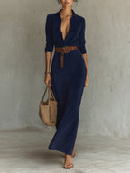 Aurelia | Belted Suede Dress