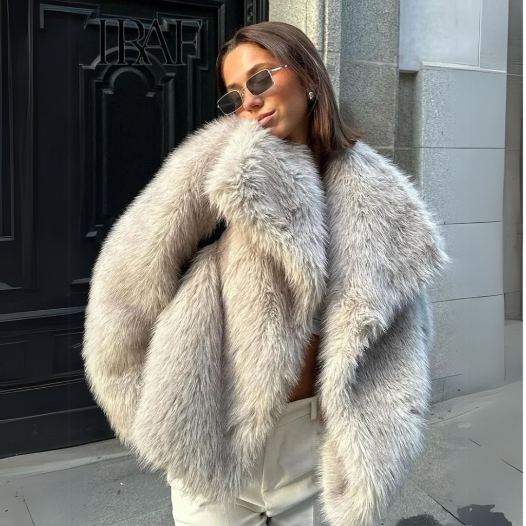 Aurora Luxe Faux Fur Coat
