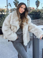 Aurora Luxe Faux Fur Coat