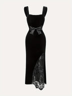 Bella | Elegant Velvet Lace Gown