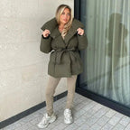 Belted Luxe Puffer Jacket
