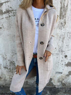 Frida - Elegant long knit cardigan