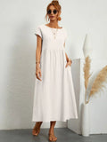 Gabrielle | Flowing Midi Dress with Timeless Elegance