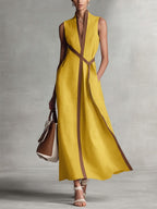 Harper - Sleeveless Wrap Maxi Dress