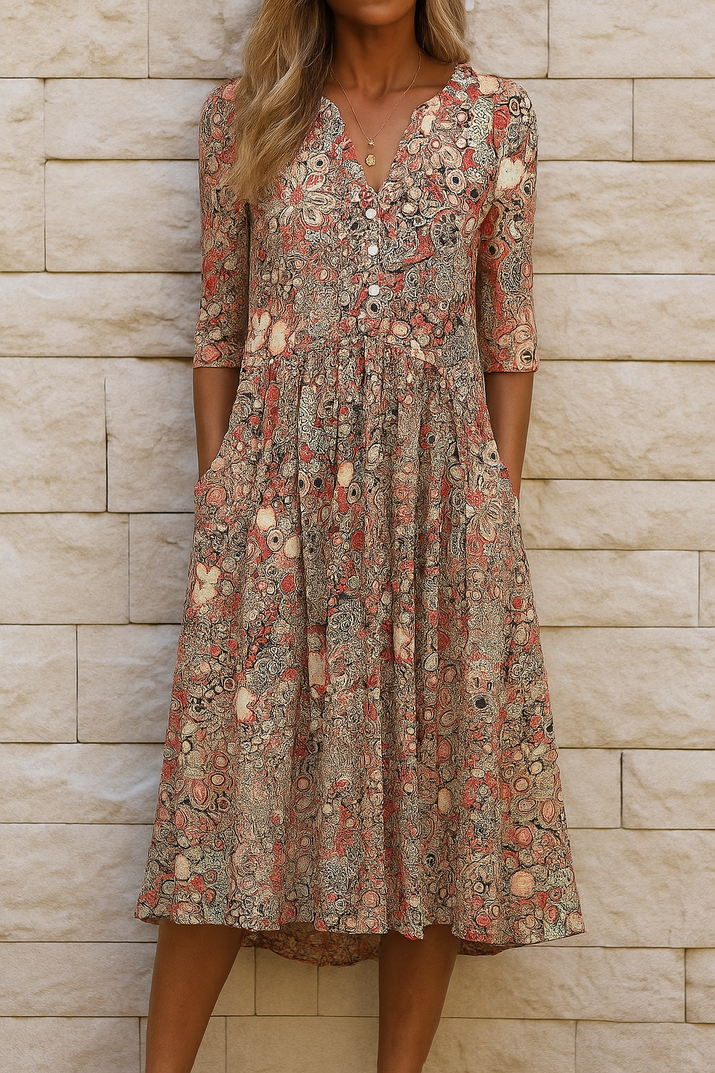 Julia | V-Neck Flow Dress
