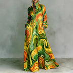 Lanna – Floral Button Maxi Dress