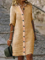 Loes -Classic Summer Midi Dress