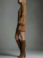 Marlowe | Vintage Suede Mini Dress