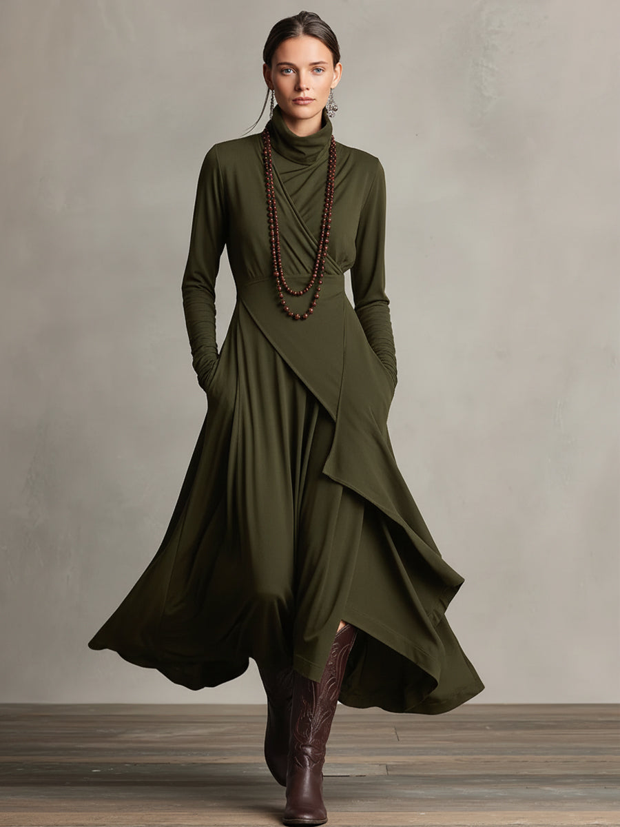 Natalie | Elegant Draped Dress