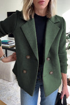 Olivia – Double-Breasted Knit Blazer