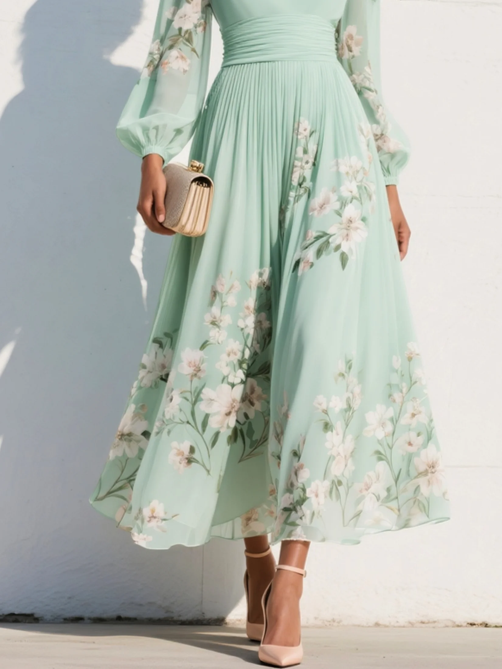 Prescela | Floral Midi Dress