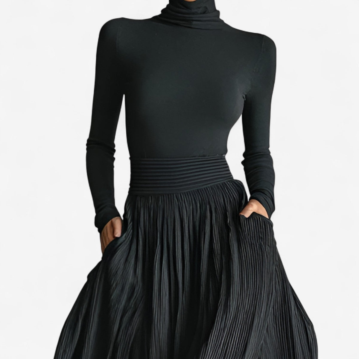 Raquel - high-waisted maxi dress