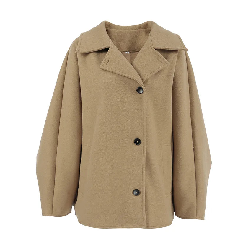 Women's Batwing Sleeve Wool Jacket – Imogen