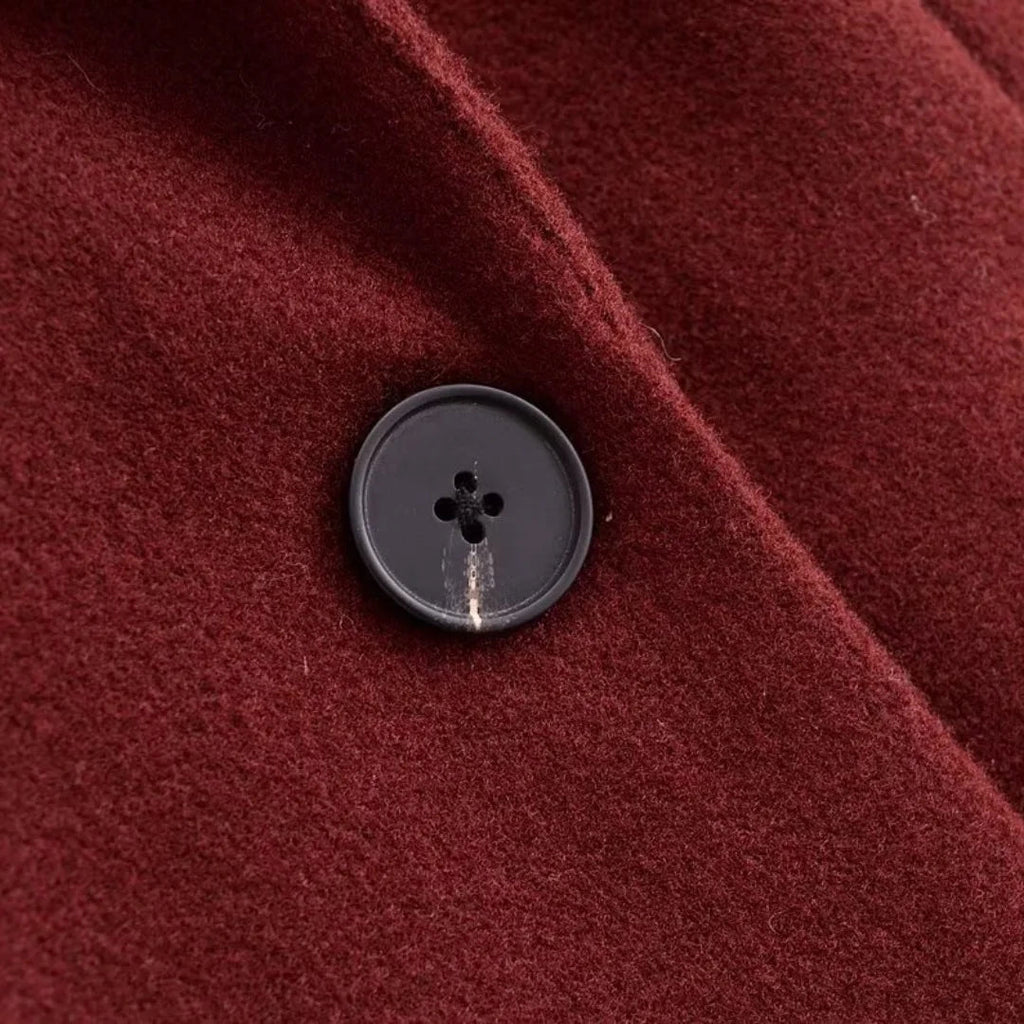 Women's Burgundy Wool Trench Coat – Beatrix