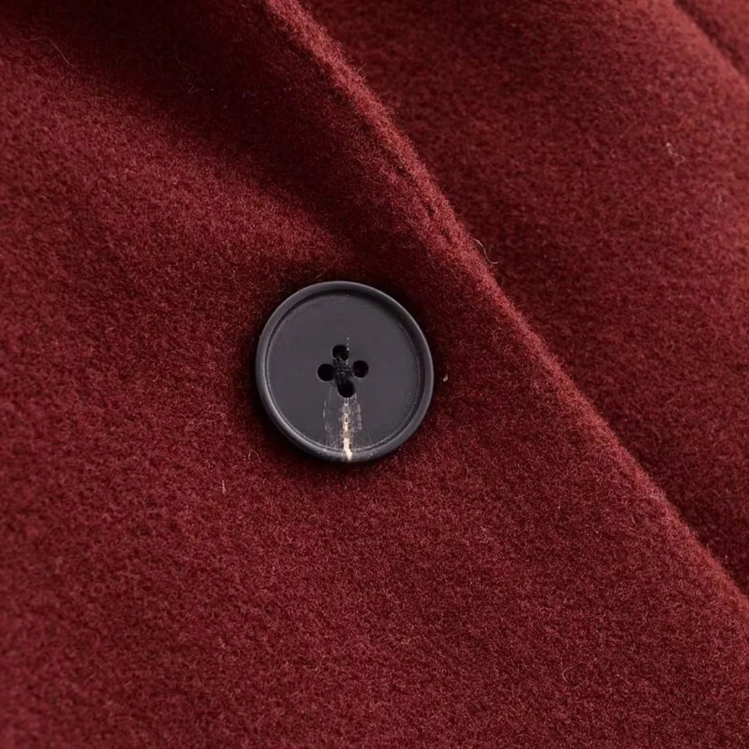 Women's Burgundy Wool Trench Coat – Beatrix