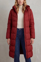 Women's Cozy Longline Puffer Jacket – Clover