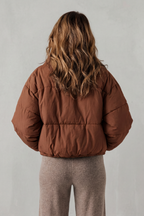 Women's Cozy Quilted Cropped Puffer Jacket – Fern