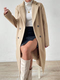 Women's Double Button Lapel Coat – Sybilla