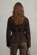 Women's French Elegance Cropped Double-Breasted Wool Jacket – Josephine