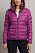 Women's Lightweight Packable Hooded Puffer Jacket – Winslet