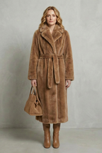 Women's Oversized Faux Fur Long Coat – Willow