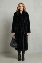 Women's Oversized Faux Fur Long Coat – Willow