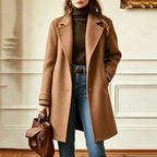 Women's Retro Wool Blend Trench Coat – Clemence