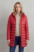 Women's Ultra-Lightweight Hooded Down Jacket for Cozy Warmth – Perpetua