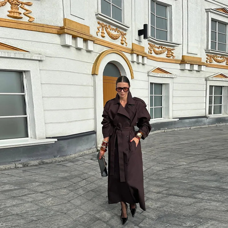 Women's Vintage Belted Trench Coat – Millicent