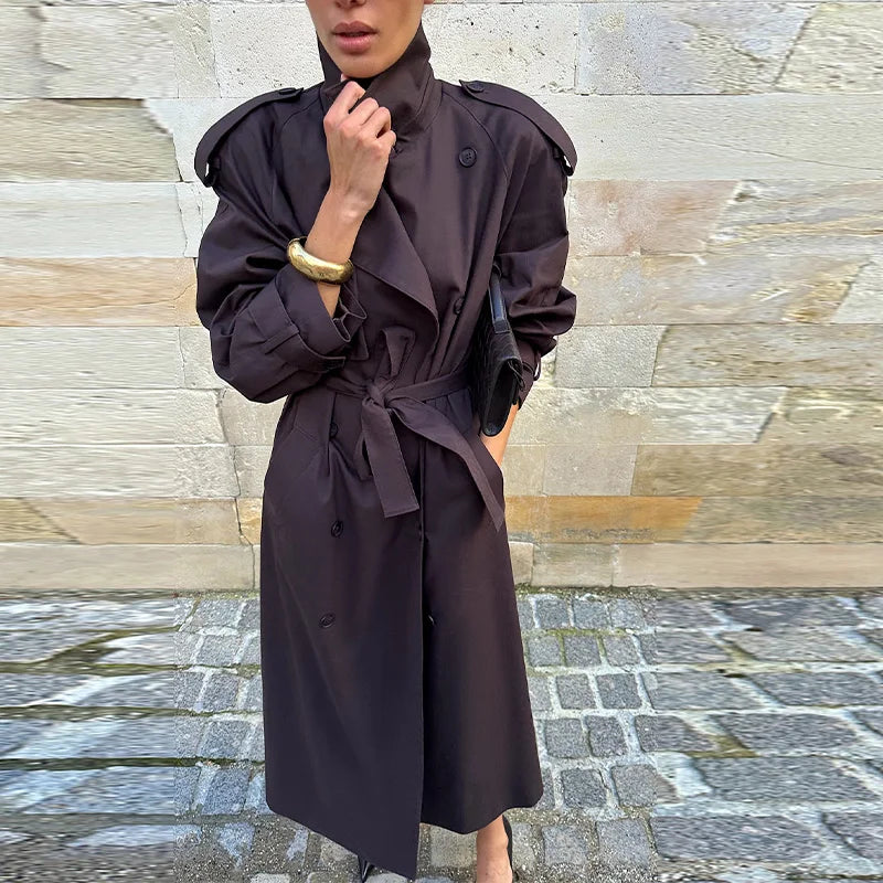 Women's Vintage Belted Trench Coat – Millicent
