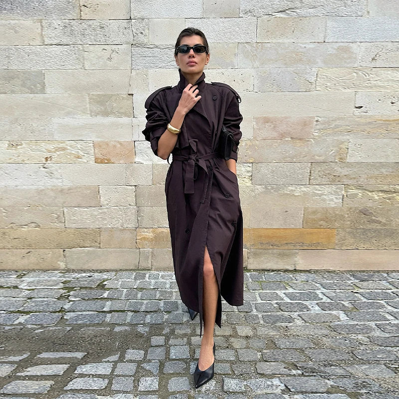 Women's Vintage Belted Trench Coat – Millicent