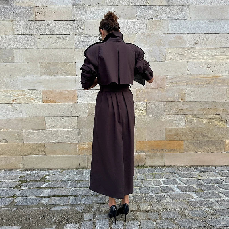 Women's Vintage Belted Trench Coat – Millicent