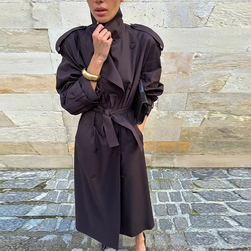 Women's Vintage Belted Trench Coat – Millicent