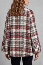 Women's Vintage Check Flare Wool Cape Coat – Opal