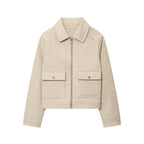 Women's Vintage Stand Collar Wool Coat – Rowena