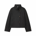 Women's Vintage Stand Collar Wool Coat – Rowena