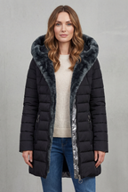 Women's Winter Parka Coat with Faux Fur Lining – Ophelia