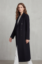 Women's Wool Blend Double-Breasted Coat – Elspeth