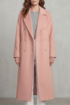 Women's Wool Blend Double-Breasted Coat – Elspeth