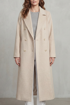 Women's Wool Blend Double-Breasted Coat – Elspeth
