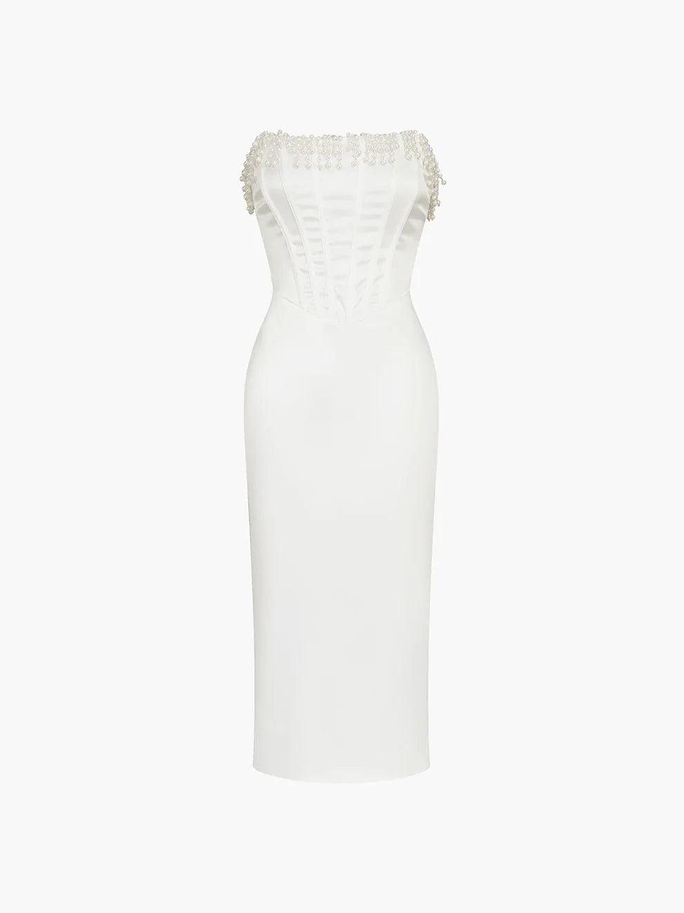 Zahra - Stunning Satin Midi Dress