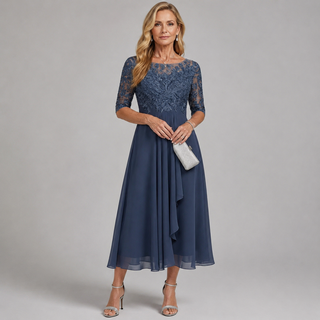 Zaria Lace Midi Dress Effortless Elegance